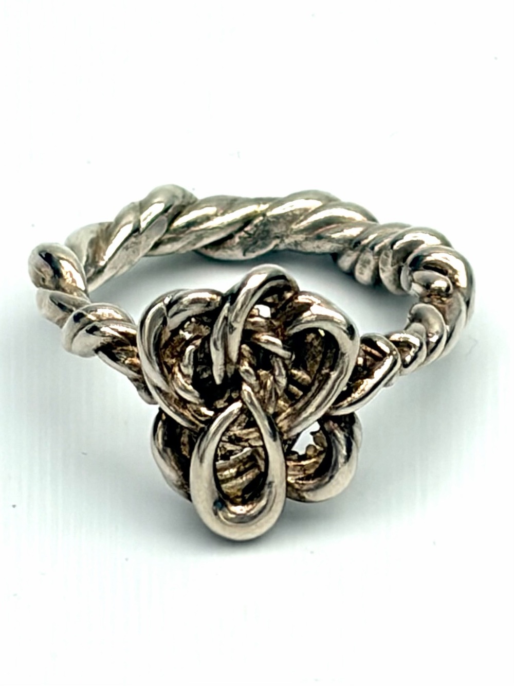 Susan Freda- Artisan Signed - Sterling Silver Knot Twist Ring - NEW!